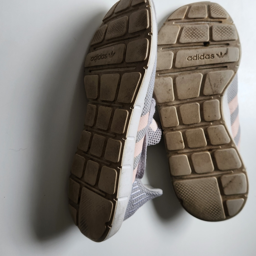 Adidas swift run knit Women's Gray and Pink Sneakers - Picture 8 of 11